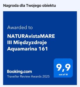 NATURAvistaMARE III Międzyzdroje Aquamarina 161