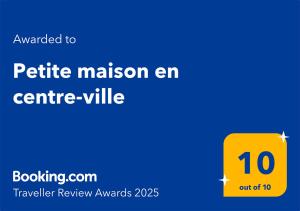 Petite maison en centre-ville