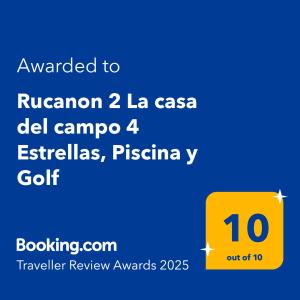 Rucanon 2 La casa del campo 4 Estrellas, Piscina y Golf