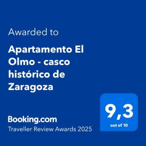 Apartamento El Olmo - casco histórico de Zaragoza