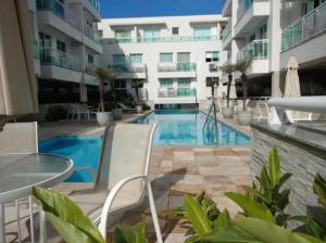 Apartamento pé na areia Recreio, vista lateral mar