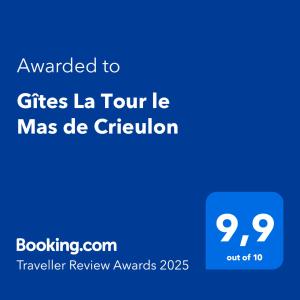 Gîtes La Tour le Mas de Crieulon