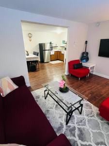 Basement unit with 2 bedrooms, bath and living area