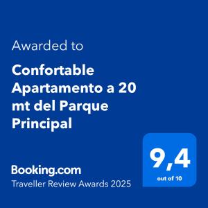 Confortable Apartamento a 20 mt del Parque Principal