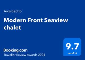 Modern Front Seaview chalet El Sokhna