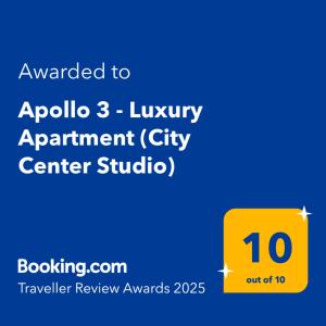 Apollo 3 - Luxury Apartment (City Center Studio)