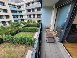 Newly built Apartment with balcony, AC and free indoor garage