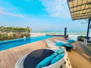 BBG Beachfront poolvilla 9BR close to Huahin city - HHQ