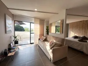 Loft con terraza amoblado Alamos Pereira - Tribunas