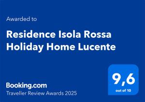 Residence Isola Rossa Holiday Home Lucente