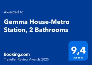 Gemma House - 100mt to Metro Station, 2 En-Suite bathrooms