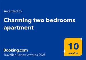 Charming two bedrooms apartment