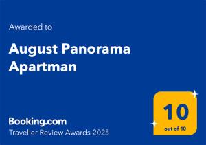 August Panorama Apartman