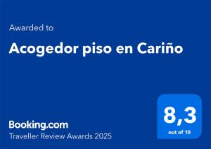 Acogedor piso en Cariño