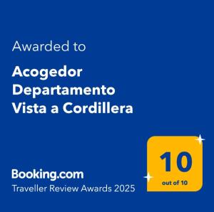 Acogedor Departamento Vista a Cordillera