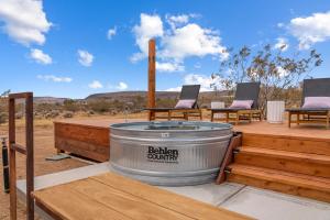 Hot Tub Fire Pit Cowboy Pool Desert Escape