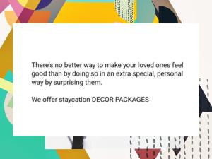 L1 staycation in Quezon City 2 or 1 BR