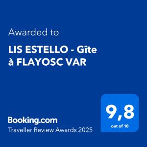 Appartements LIS ESTELLO - Gite a FLAYOSC VAR : photos des chambres