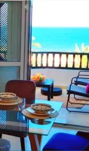 Splendid Beach View Apartment - Douar el Hafey