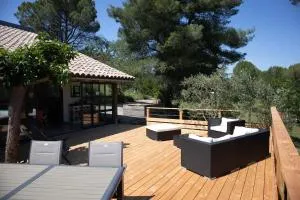 Villa en pleine nature prés des plages-Piscine - 法布雷格
