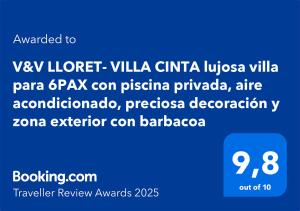 V&V LLORET- Villa Cinta