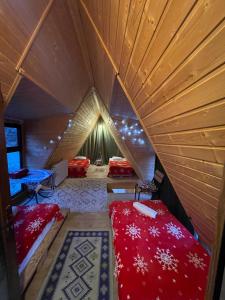 Wooden Huts In Mestia