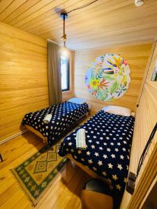 Wooden huts In Mestia-Hut for 14