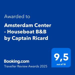 Amsterdam Center - Houseboat by Captain Ricard
