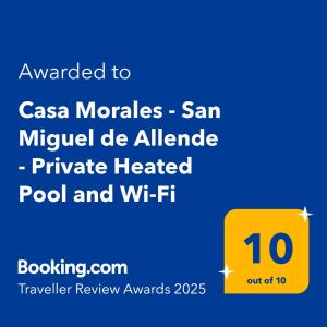 Casa Morales - San Miguel de Allende - Private Heated Pool and Wi-Fi