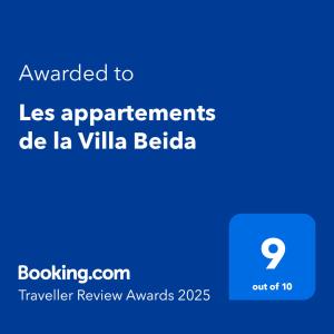 Les appartements de la Villa Beida