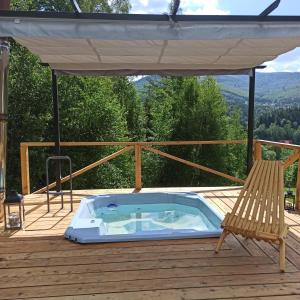 Zawoja domki z jacuzzi, domek w stylu góralskim