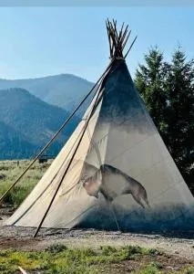 Gorgeous Wild Buffalo Tipi Near West Yellowstone - Cameron
