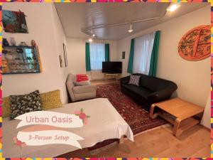 Urban Oasis Basel - Modern, Green and Colorful Apartment with Terrace & Garden