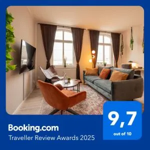 maremar - Style Apartment im Zentrum - Luxus Boxspringbett - Küche - Arbeitsplatz - Highspeed WLAN - Zschippern