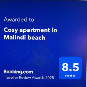 Cosy apartment in Malindi beach