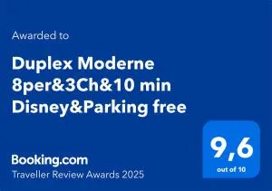 Duplex Moderne 8per&3Ch&10 min Disney&Parking free - Coutevroult