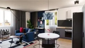 bright central suite apt for 3 near frankfurt - Im Teller