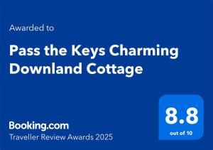 Charming Downland Cottage - Pass the Keys