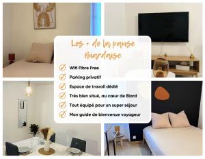 Appartements La pause Biardaise -Appartement 2 chambres a Biard : photos des chambres