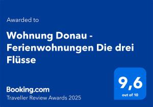 Wohnung Donau - im Zentrum, Küche, Parkplatz, ruhig gelegen
