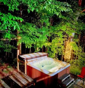 Log cabin with HOT TUB and view - Labelle
