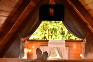 Casa na árvore com hidro, piscina, trilha, cavalo