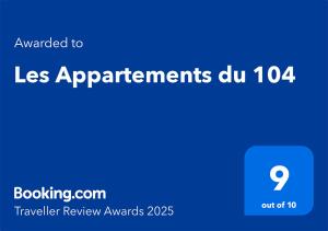 Les Appartements du 104 : photos des chambres
