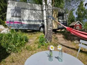 Caravan on eco farm with external bathroom - Bjorngarden - 图什比