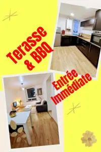 Appart COSY 2 ch avec Terrasse privé & BBQ - 万塞