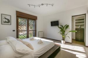 Casa moderna con giardino