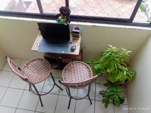 Quarto cama Casal, Vista para o mar, próximo a FMO, Centro Histórico, shopping Patteo - AR CONDICIONADO