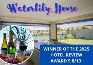 "WATERLILY HOUSE" - Luxury Canal House, Jetty, Dog & Child Friendly - Sleeps 14 - Dwellingup