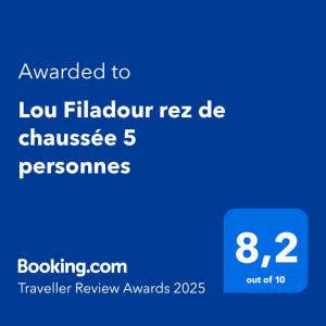 Appartements Lou Filadour rez de chaussee 5 personnes : photos des chambres