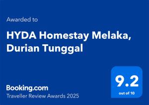 HYDA Homestay Melaka, Durian Tunggal